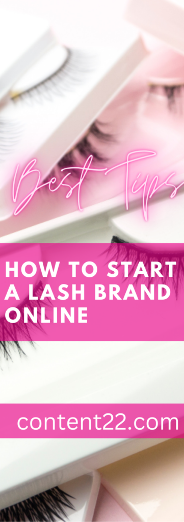 how to start a lash brand